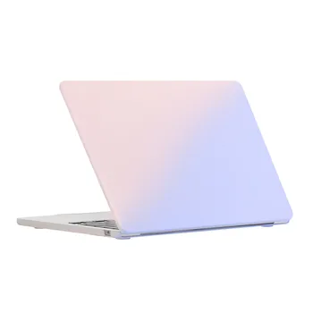 2023 Laptop Çantası MacBook Air 13.6 için Koruyucu Kabuk Model A2681 Hava M2 15 A2338 M1 14 2022 16 İnç A2485 Üst Alt Kapak
