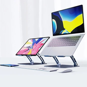 Alüminyum dizüstü Standı için Soğutma Fanı ile iPad Tablet Braketi iPad Dizüstü Tutucu Destek Huawei Microsoft Macbook Oyun Dizüstü