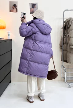 Aşağı pamuklu ceket 2023 kış yeni Kore pamuklu ceket bel uzunluğu, kalınlaşmış ve ince kapşonlu, çok yönlü kadın ceketi
