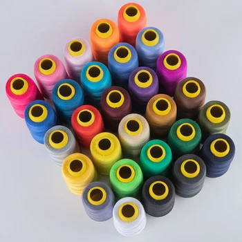 Güçlü Dayanıklı Polyester Dikiş Ipliği 1300 Metre 28 Renkler Profesyonel Dikiş Makinesi Konuları Nakış Ev Dikiş Araçları