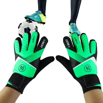 1 Çift Yeni Çocuk Çocuklar Giyilebilir Kaymaz Eldiven kaleci eldivenleri Futbol kaleci eldivenleri Futbol Kaleci Çift Korumak