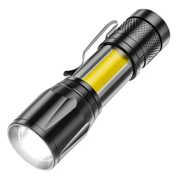 1~10 ADET Yüksek Güç XP-GQ5 Şarj Edilebilir LED el feneri Mini Zoom Açık Kamp Güçlü Lamba Fener Su Geçirmez Taktik