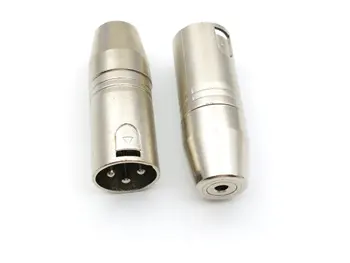 20 adet YENİ 3 pin XLR Ses Erkek fiş konnektörü 3.5 mm stereo soketli konnektör