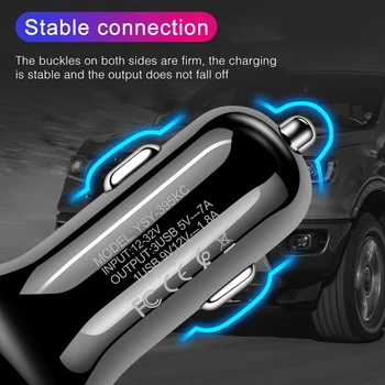 Araba şarjı Otomatik Hızlı 3 USB Splitter 12V QC 3.0 Çakmak Şarj Cihazı SsangYong Actyon için Turismo Rodius Rexton Korando Ky