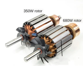 DC 220V 300W / 350W / 680W 7000rpm yüksek hızlı çift bilyalı rulman fan kayışı makinesi manyetik boncuk motor