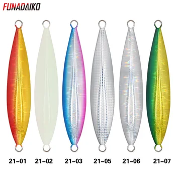 FUNADAIKO ısca yapay yavaş jig jig cazibesi metal jig balıkçılık cazibesi balık yalancı yem cazibesi şerit glow jig 180g 220g 250g