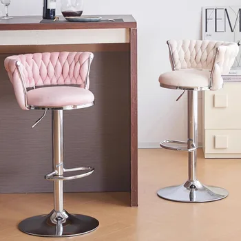 Iskandinav Modern Bar sandalyeleri Yatak Odası Ayarlanabilir Oturma Odası Mutfak Bar Sandalyeleri Lüks Beyaz Sillas Barra Cocina Ev Mobilyaları