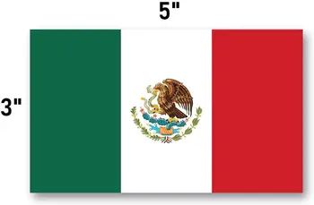 Meksika Bayrağı Araba Sticker için Uygun bilgisayar Sticker tekerlekli çanta Duvar tampon çıkartması Su Geçirmez