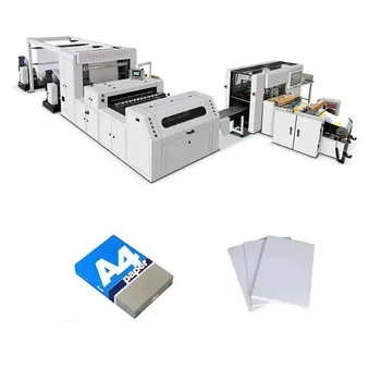 Otomatik A4 kopra kağidi Üretim Hattı Kağıt sac kesme Makinesi Raybalı Sarma Düşük Fiyat A4 Kesme Paketleme Makinesi