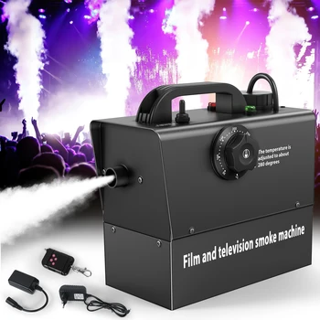 Renkli Duman makinesi LED uzaktan Sisleyici Ejektör DJ Disko Noel Partisi sahne ışığı sis makinesi profesyonel
