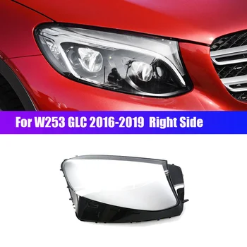 Sağ W253 GLC 200 250 300 2016-2019 Araba far camı Kapak Başkanı İşık Lambası Gölge Kabuk Lens