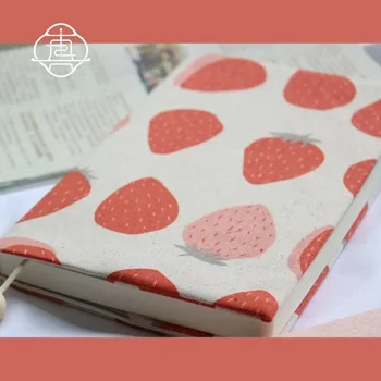 【Strawberry Cake】 Original El Yapımı A5 A6 Dizüstü Koruyucu Kapakları Kitap Kol Hazırlanmış Kumaş Ürünleri Günlüğü Kapak, Stokta